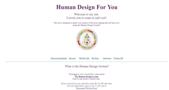 Desktop Screenshot of humandesignforyou.com
