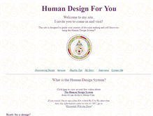Tablet Screenshot of humandesignforyou.com